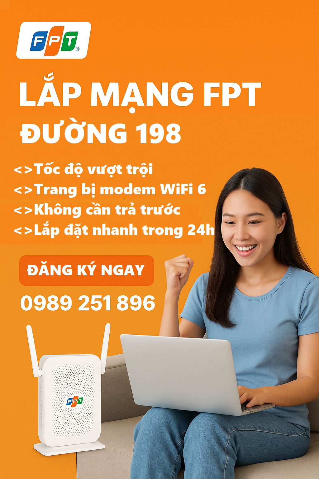 Lắp Mạng FPT đường 198