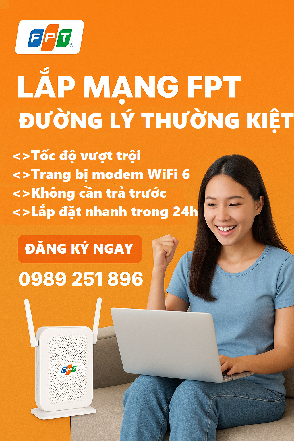 Lắp Mạng FPT đường Lý Thường Kiệt