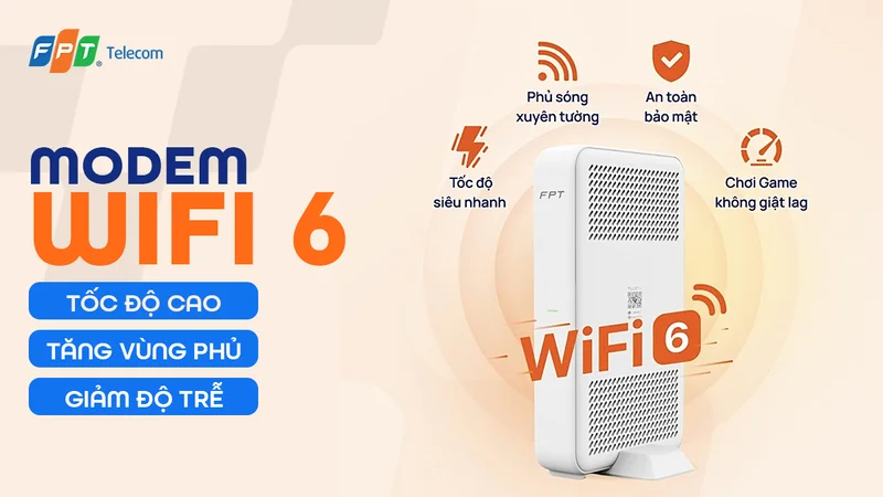 Modem WiFi 6 hiện đại