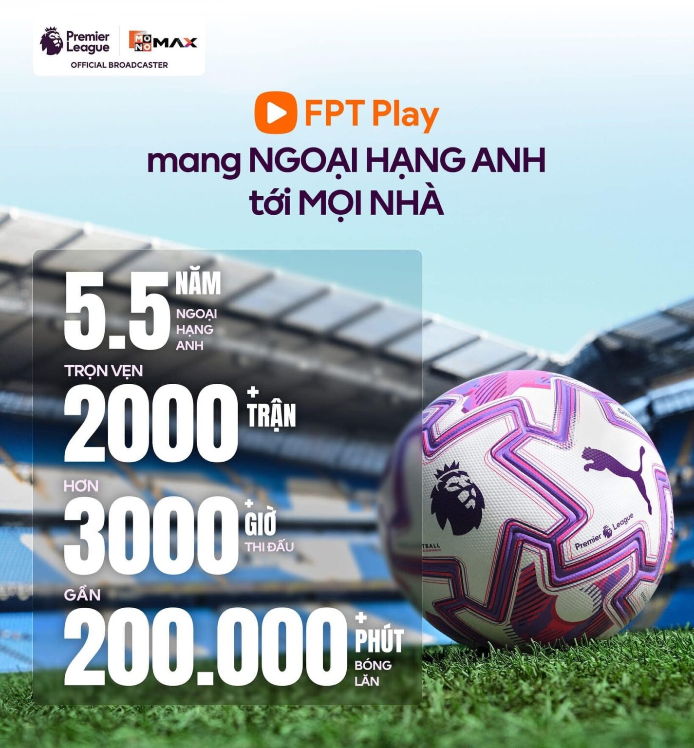 FPT sở hữu bản quyền Ngoại Hạng Anh từ 2026